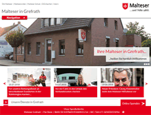 Tablet Screenshot of malteser-grefrath.de